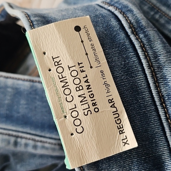 Maurices M Jeans Pull On Cool Comfort Slim Boot Original Fit High-Rise Jeans NWT - Picture 9 of 15
